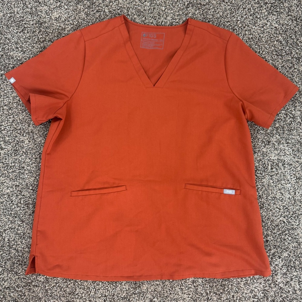 FIGS Auburn Casma Scrub Top Technical Collection Women XL V neck Retired Color